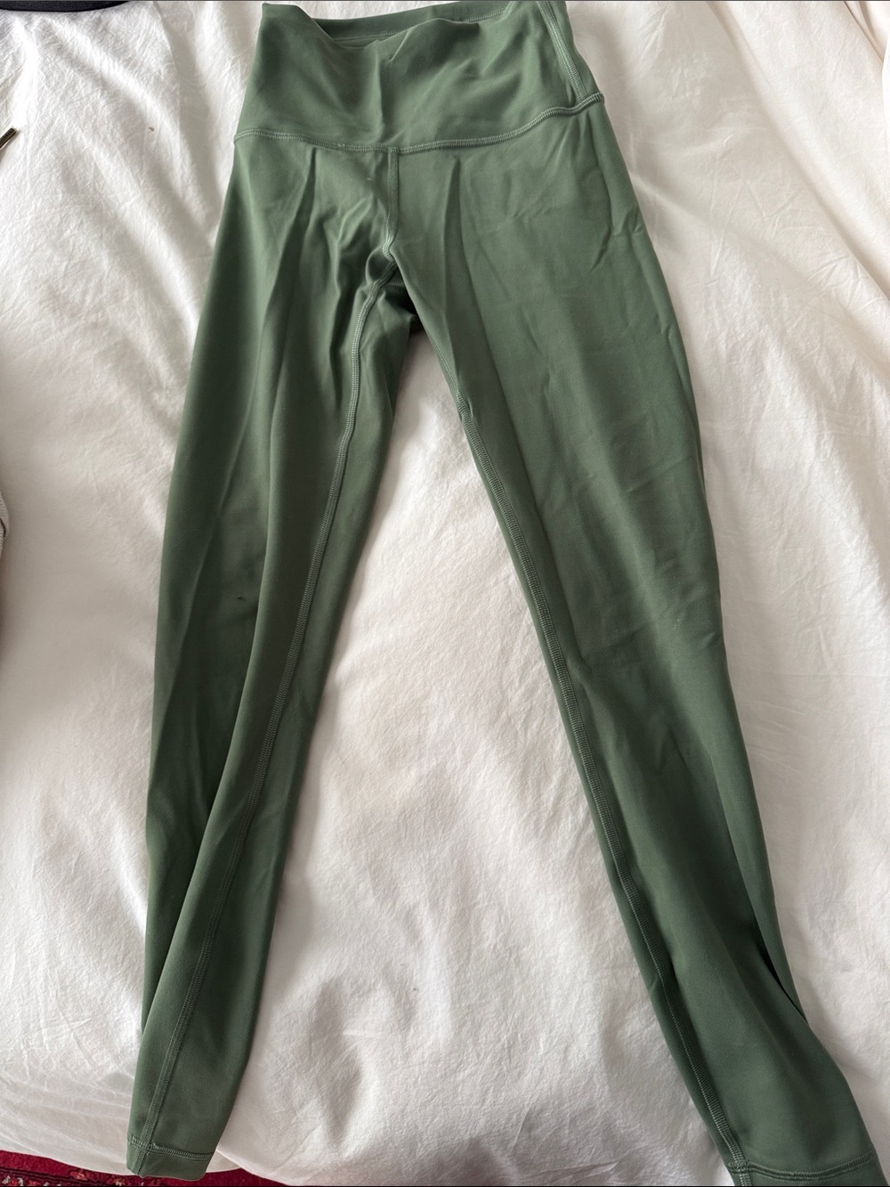 Lululemon High-Waist Olive Green Leggings